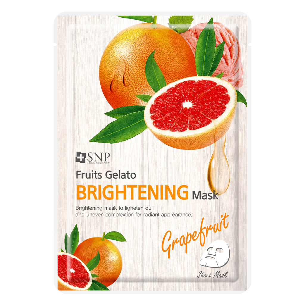 ម៉ាសបិតមុខ SNP Fruits Gelato Brightening Mask - M402