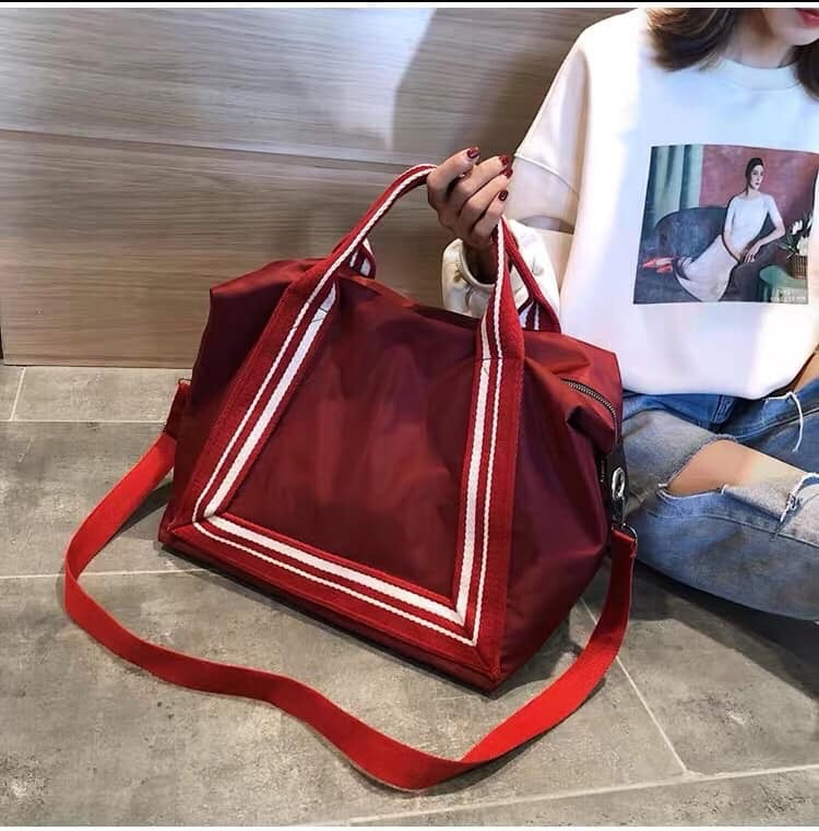 កាបូបដាក់សម្លៀកបំពាក់ Korean Fashion Single Shoulder Big Bags-D099
